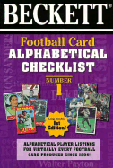 Beckett Football Card Alphabetical Checklist - Beckett, James, Dr., III