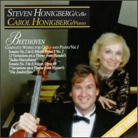 Beethoven: Complete Works For Cello, Volume 1 - Carol Honigberg (piano); Honigberg Duo; Steven Honigberg (cello)