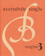 Beethoven Forum, Volume 3