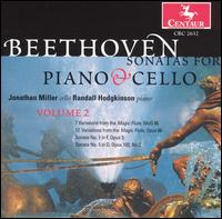 Beethoven: Sonatas for Piano & Cello, Vol. 2 - Jonathan Miller (cello); Randall Hodgkinson (piano)