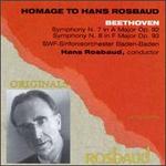 Beethoven: Symphonies Nos. 7 & 8 - SWR Baden-Baden and Freiburg Symphony Orchestra; Hans Rosbaud (conductor)