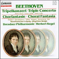 Beethoven: Triple Concerto; Choral Fantasia - Annette Jahns (contralto); Christian Funke (violin); Dresden Philharmonic Orchestra; Eckhard Wagner (tenor);...