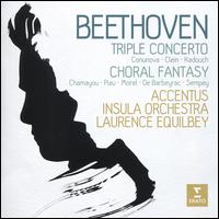 Beethoven: Triple Concerto; Choral Fantasy - Alexandra Conunova (violin); Anak Morel (alto); Bertrand Chamayou (piano); David Kadouch (piano); Florian Sempey (baritone);...