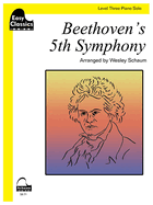 Beethoven's 5th Symphony: Schaum Level Three Easy Classics Piano Solo