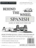 Behind the Wheel Spanish - Frobose, Mark A