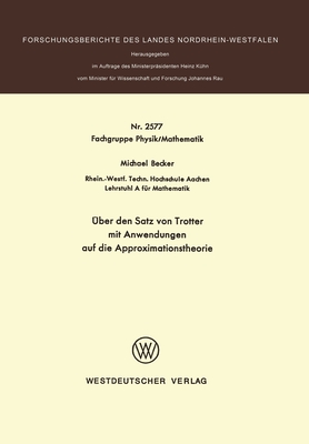 ?ber den Satz von Trotter mit Anwendungen auf die Approximationstheorie - Becker, Michael