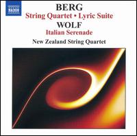 Berg: String Quartet; Lyric Suite; Wolf: Italian Serenade - New Zealand String Quartet