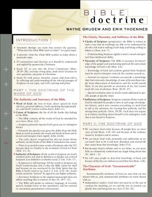 Bible Doctrine Laminated Sheet - Grudem, Wayne A, Mr., M.DIV., and Thoennes, Erik