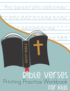 Bible Verses Printing Practice Workbook: for Kids