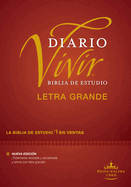 Biblia de Estudio del Diario Vivir Rvr60, Letra Grande (Letra Roja, Tapa Dura)