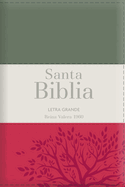 Biblia Rvr60 Letra Grande - Tamao Manual / Tricolor: Gris/Crema/Rojo Con Indice Y Cierre (Bible Rvr60 Lp/Pocket Size - Tricolor: Grey/Cream/Red with Index and Closure)