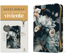 Biblia Ultrafina Ntv de Zper, Con Filament (Sentipiel, Floral, Letra Roja)