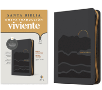 Biblia Ultrafina Ntv, Letra Grande de Zper Con Filament (Sentipiel, Gris, Letra Roja)