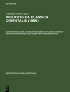 Bibliotheca Classica Orientalis. Band 4, Heft 1