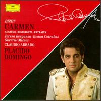 Bizet: Carmen [Highlights] - Alicia Naf (vocals); Ambrosian Singers (vocals); Ileana Cotrubas (soprano); Jean Lain (vocals); Plcido Domingo (tenor);...