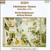 Bizet: L'Arlsienne; Carmen Suites Nos. 1 & 2 - Slovak Philharmonic Orchestra; Anthony Bramall (conductor)