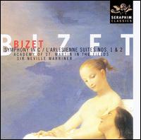 Bizet: Symphony in C; L'Arlsienne Suites Nos. 1 & 2 - Celia Nicklin (oboe); Christine Messiter (flute); John Stenhouse (saxophone); Skaila Kanga (harp);...