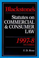 Blackstone's Statutes on Commercial and Consumer Law 1997-98