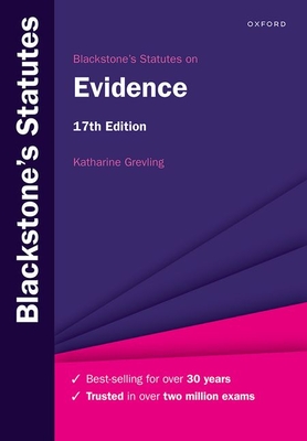 Blackstone's Statutes on Evidence - Grevling, Katharine