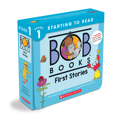 Bob Books - First Stories Box Set Decodable Phonics Books, Ages 4 and Up, Kindergarten (Stage 1: Starting to Read) - Kertell, Lynn Maslen, and Dynamo Limited (Illustrator)