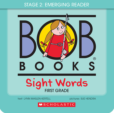 Bob Books - Sight Words First Grade Box Set Decodable Phonics Books, Ages 4 and Up, First Grade, Flashcards (Stage 2: Emerging Reader) - Kertell, Lynn Maslen