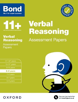 Bond 11+ Verbal Reasoning Assessment Papers 8-9 years (for GL Assessment & other 11 plus exams) - Down, Frances, and Bond 11+