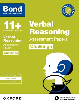 Bond 11+ Verbal Reasoning Challenge Assessment Papers 9-10 years (for GL Assessment & other 11 plus exams) - Down, Frances, and Bond 11+