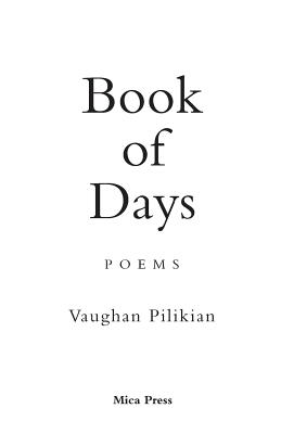 Book of Days - Pilikian, Vaughan