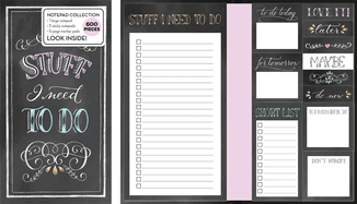 Book of Sticky Notes: Stuff I Need to Do (Chalkboard)