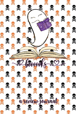 Booooooks! A Review Journal: Cute Ghost Book Review Journal, 6"x9" 110 Pages, Booktok Challenge - World, Korey's