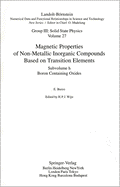 Boron Containing Oxides