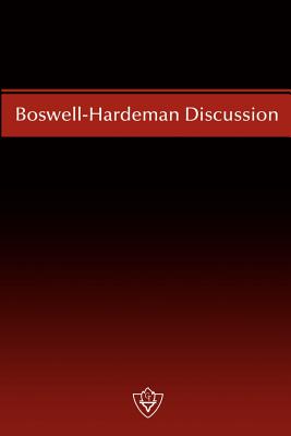 Boswell-Hardeman Discussion - Hardeman, N B (Contributions by), and Boswell, IRA M (Contributions by)