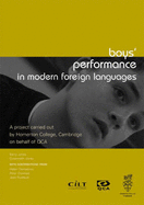 Boys' Performance in Modern Foreign Languages: Listening to Learners