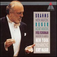 Brahms, Reger, Ives: Variations - New York Philharmonic; Kurt Masur (conductor)