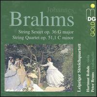 Brahms: String Sextet; String Quartet - Hartmut Rohde (viola); Leipziger Streichquartett; Peter Bruns (cello)