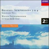 Brahms:  Symphonies Nos. 3 & 4; Serenade No.1 - Istvan Kertesz (conductor)