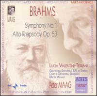 Brahms: Symphony No. 1; Alto Rhapsody Op. 53 - Lucia Valentini Terrani (alto); RAI Chorus, Milan (choir, chorus); Peter Maag (conductor)
