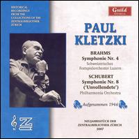 Brahms: Symphony No. 4; Schubert: Symphony No. 8 - Paul Kletzki (conductor)