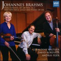 Brahms: Viola Sonatas - Andras Fejer (cello); David Korevaar (piano); Geraldine Walther (viola)