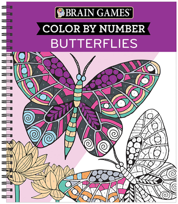 Brain Games - Color by Number: Butterflies - New Seasons, and Publications International Ltd