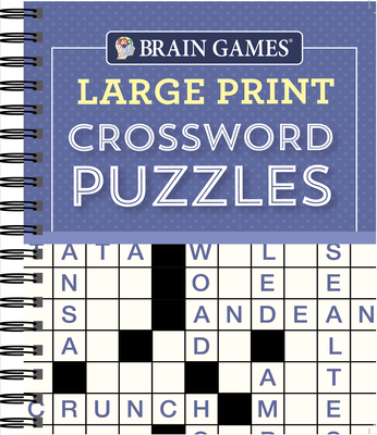 Brain Games - Large Print Crossword Puzzles (Purple) - Publications International Ltd, and Brain Games