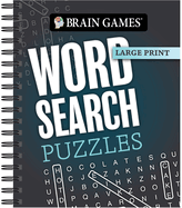 Brain Games - Large Print: Word Search Puzzles (Dark Gray)
