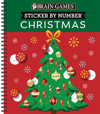 Brain Games - Sticker by Number: Christmas (28 Images to Sticker - Christmas Tree Cover): Volume 2 - Publications International Ltd, and Brain Games, and New Seasons
