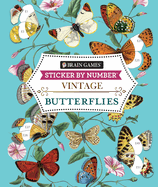 Brain Games - Sticker by Number - Vintage: Butterflies
