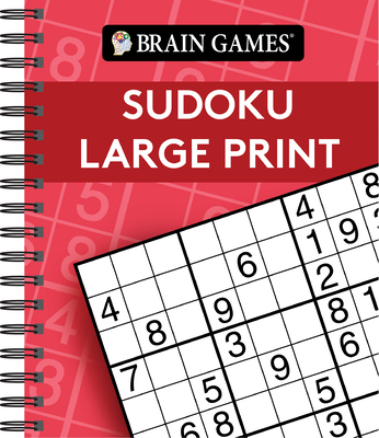 Brain Games - Sudoku Large Print (Red) - Publications International Ltd, and Brain Games