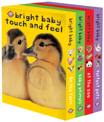 Bright Baby Touch & Feel Boxed Set: On the Farm, Baby Animals, at the Zoo and Perfect Pets - Priddy, Roger