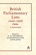 British Parliamentary Lists, 1660-1880: A Register