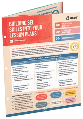 Building Sel Skills Into Your Lesson Plans (Quick Reference Guide) - Benson, Jeffrey