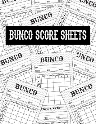 Bunco Score Sheets: Scoring Pad for Bunco Players Score Keeper Notebook Game Record - 8.5 X 11 - 100 Pages - Publishing, Maige