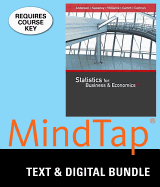 Bundle: Statistics for Business & Economics, Loose-Leaf Version, 13th + Mindtap Business Statistics with Xlstat, 2 Terms (12 Months) Printed Access Card